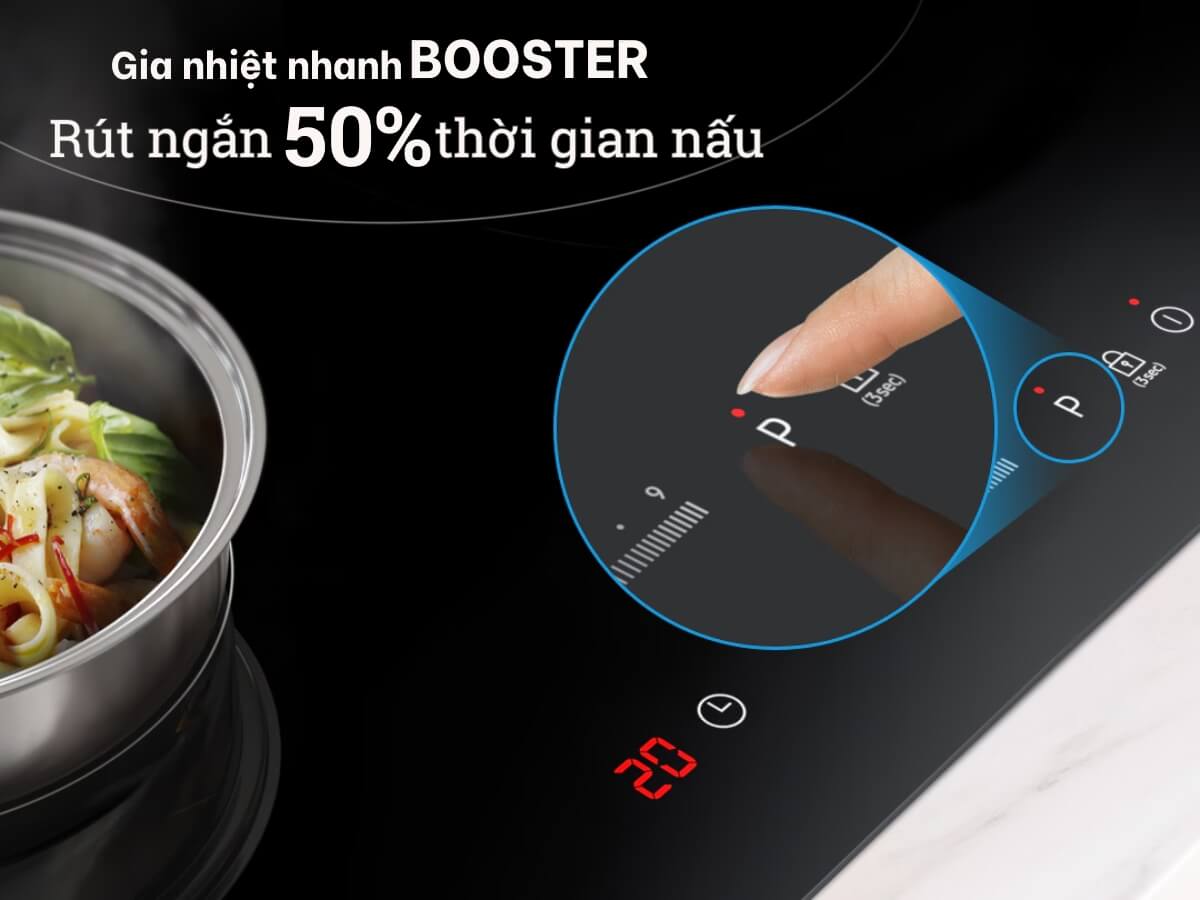 Chức năng gia nhiệt nhanh Booster