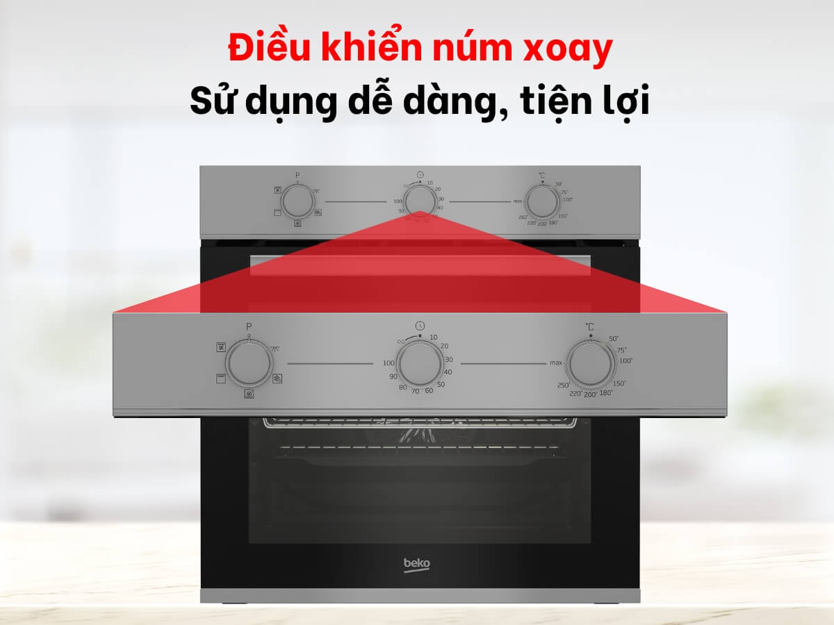 Điều khiển núm xoay dễ sử dụng