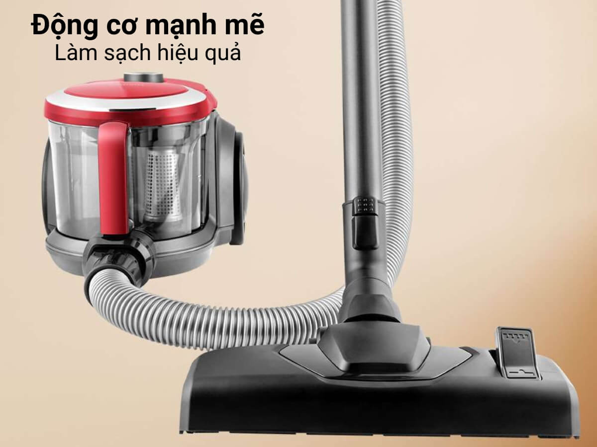 Động cơ mạnh mẽ, làm sạch hiệu quả