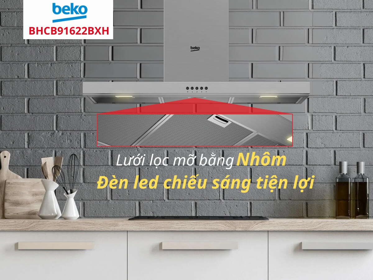 Lưới lọc mỡ bằng nhôm dễ tháo lắp, vệ sinh