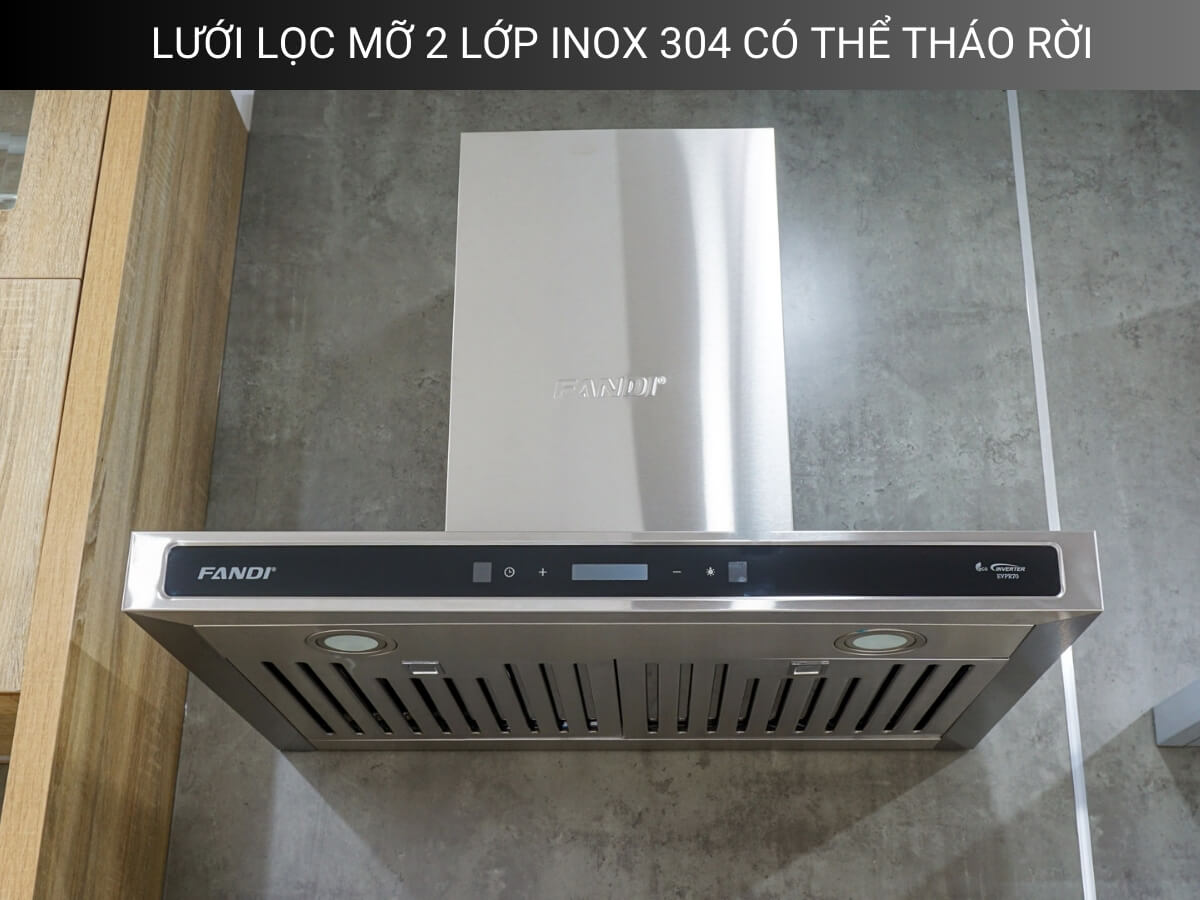 Lưới lọc mỡ 2 lớp inox 304 có thể tháo rời