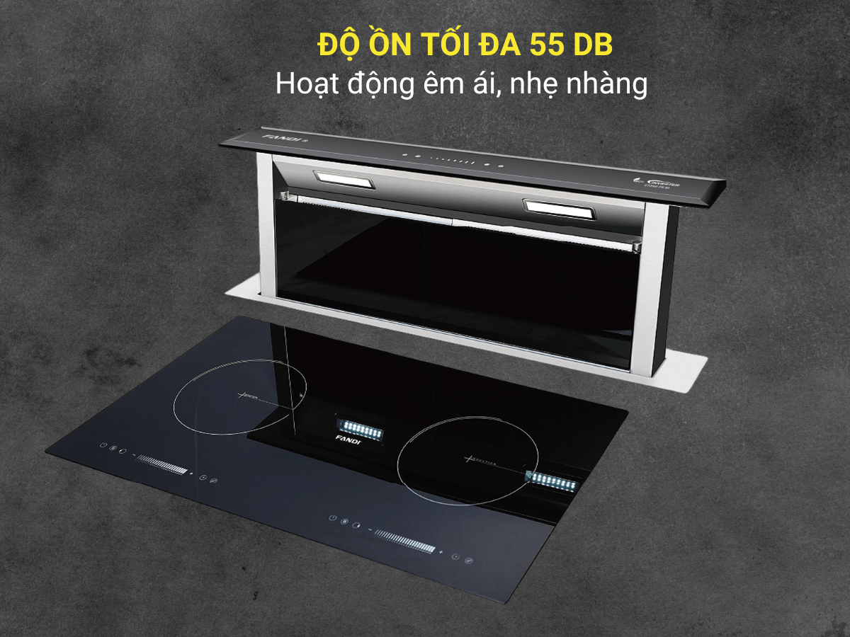 Hoạt động êm ái, độ ồn tối đa 55 dB