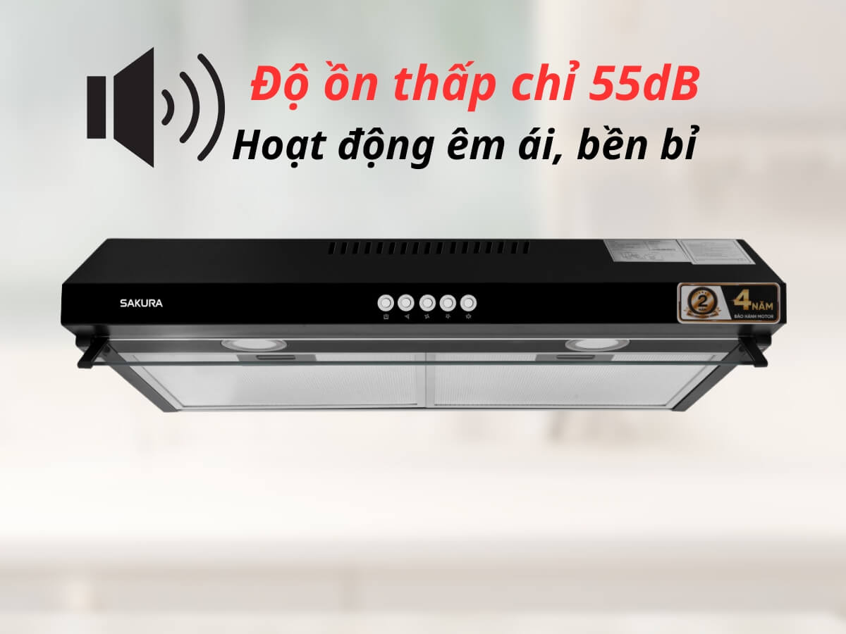 Vận hành êm ái, độ ồn tối đa 55dB
