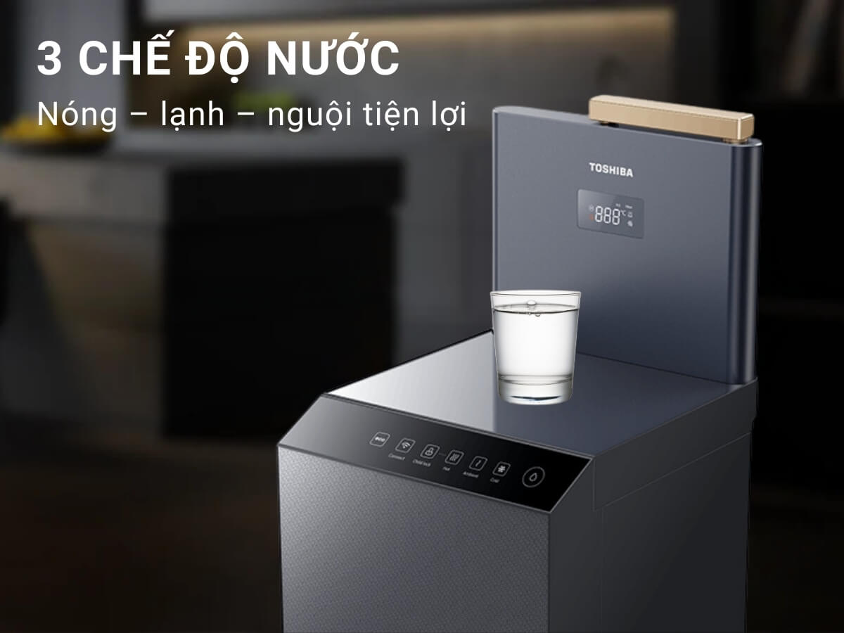 3 chế độ nước nóng - lạnh - nguội tiện lợi