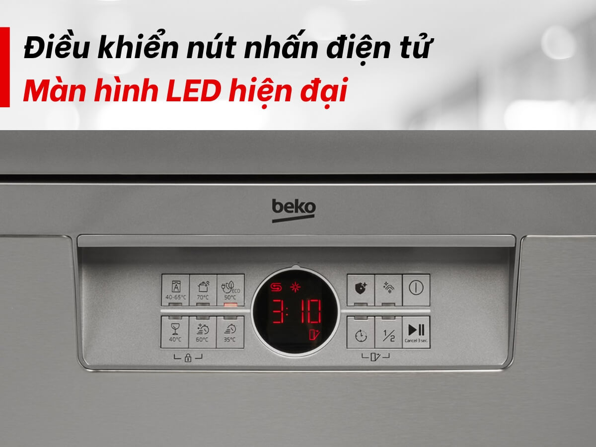 Điều khiển nút nhấn điện tử và màn hình LED hiện đại