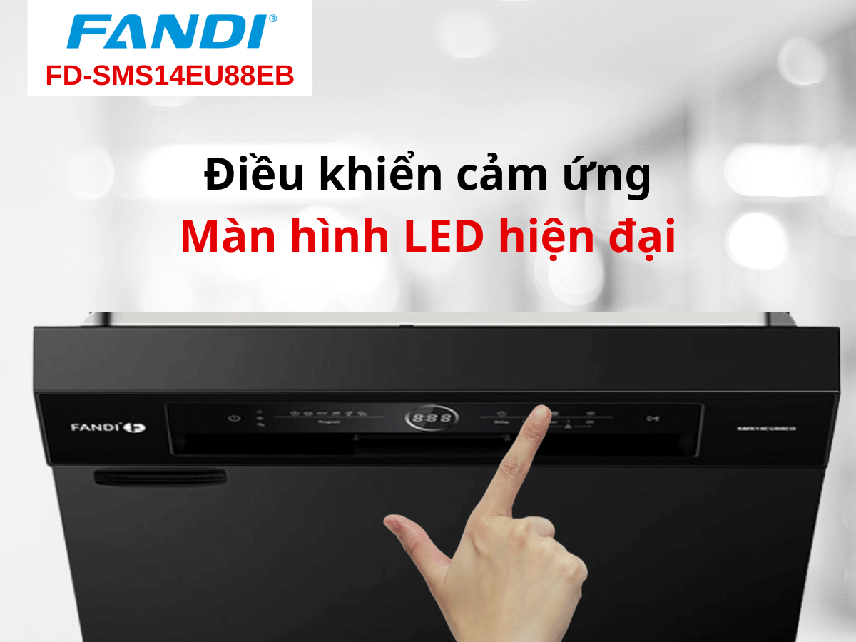 Điều khiển cảm ứng và màn hình LED hiện đại
