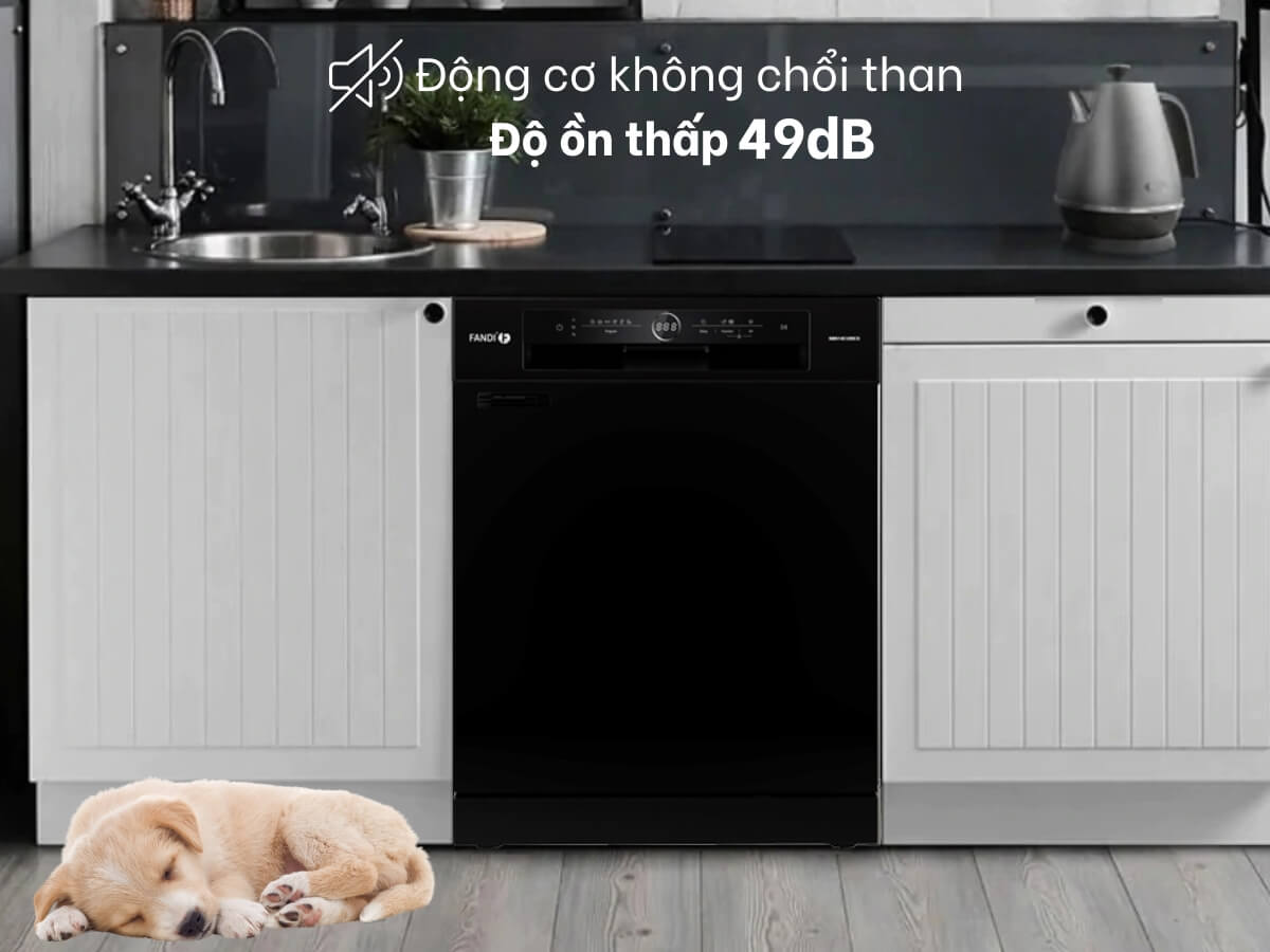 Động cơ không chổi than, độ ồn thấp 49dB
