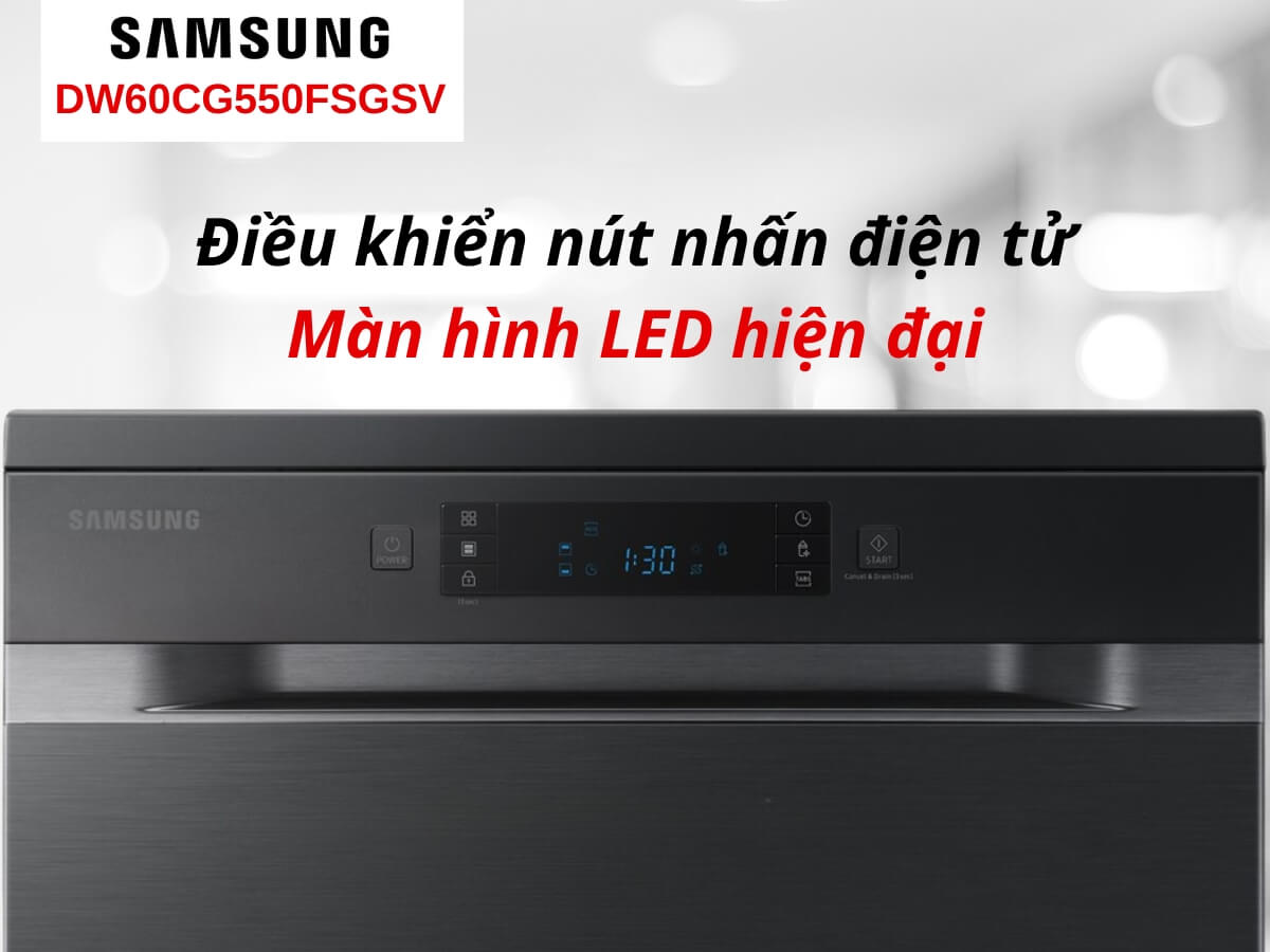 Điều khiển nút nhấn điện tử và màn hình LED hiện đại