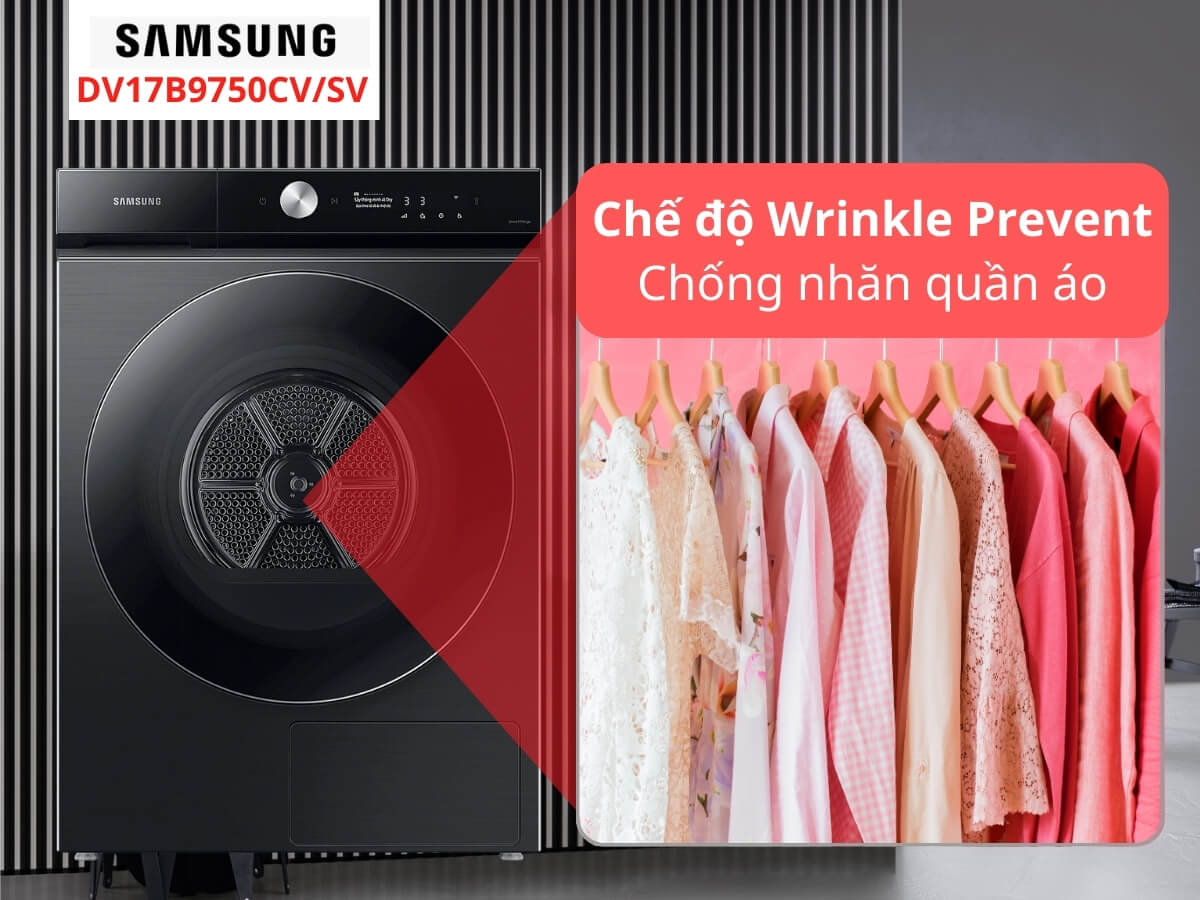 Chế độ Wrinkle Prevent chống nhăn quần áo