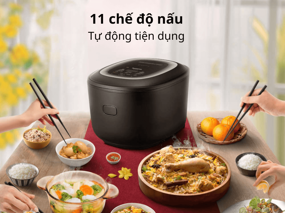 11 chế độ nấu tự động tiện dụng