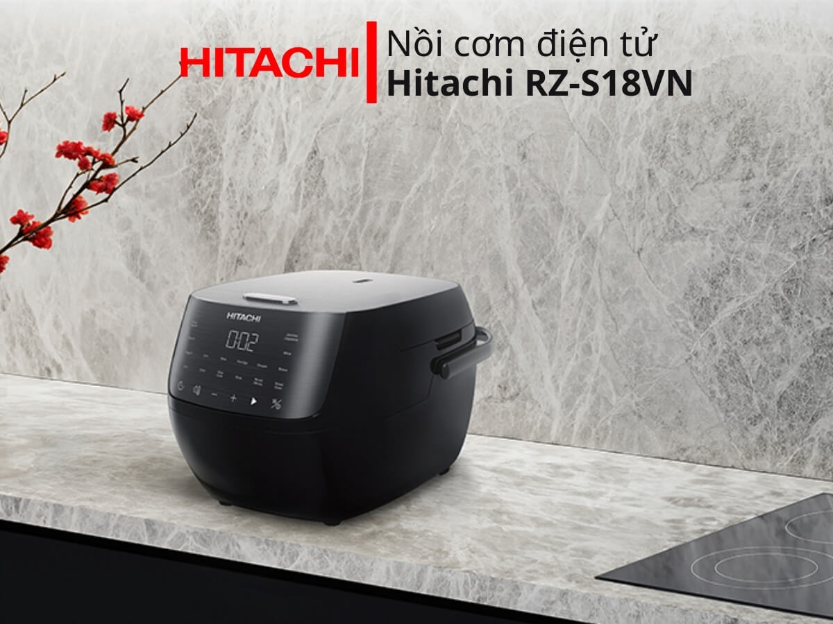 Nồi cơm điện tử Hitachi RZ-S18VN dung tích 1.8 lít, thiết kế sang trọng