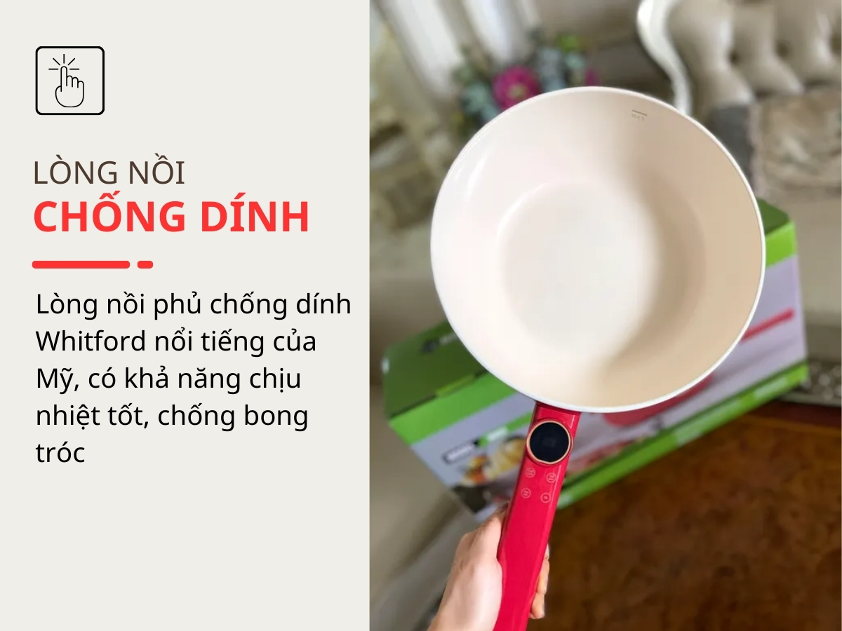 Lòng nồi chống dính an toàn