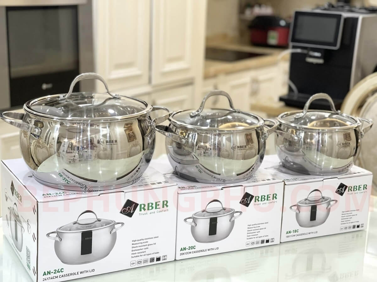 nồi inox 3 đáy Arber AN-20C