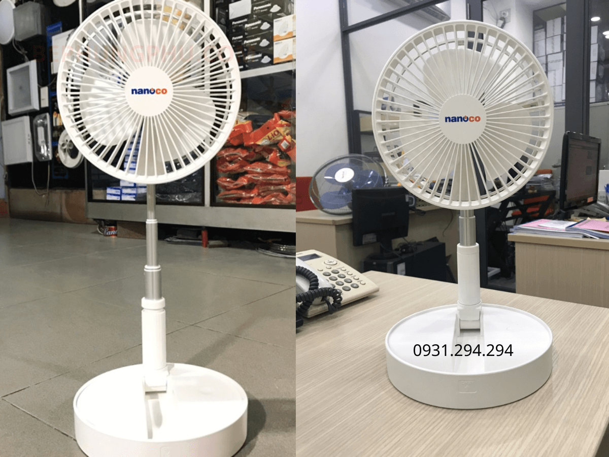 gấp gọn/kéo dài quạt đến 1m
