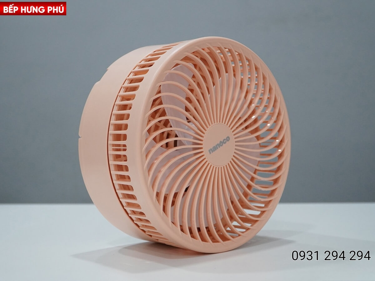 Sau khi được gấp gọn, Quạt Nanoco NFF1618P có kích thước siêu nhỏ gọn