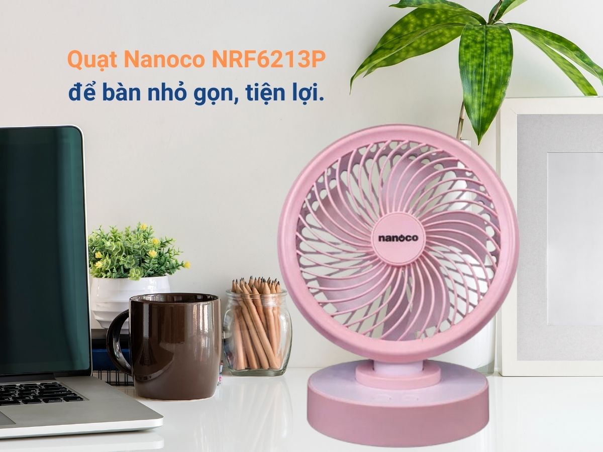 quạt tích điện nanoco nrf6213p