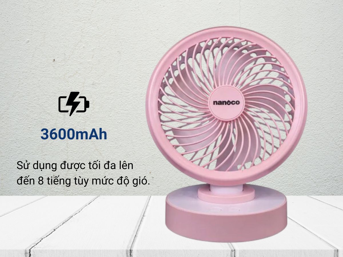 quạt tích điện nanoco nrf6213p