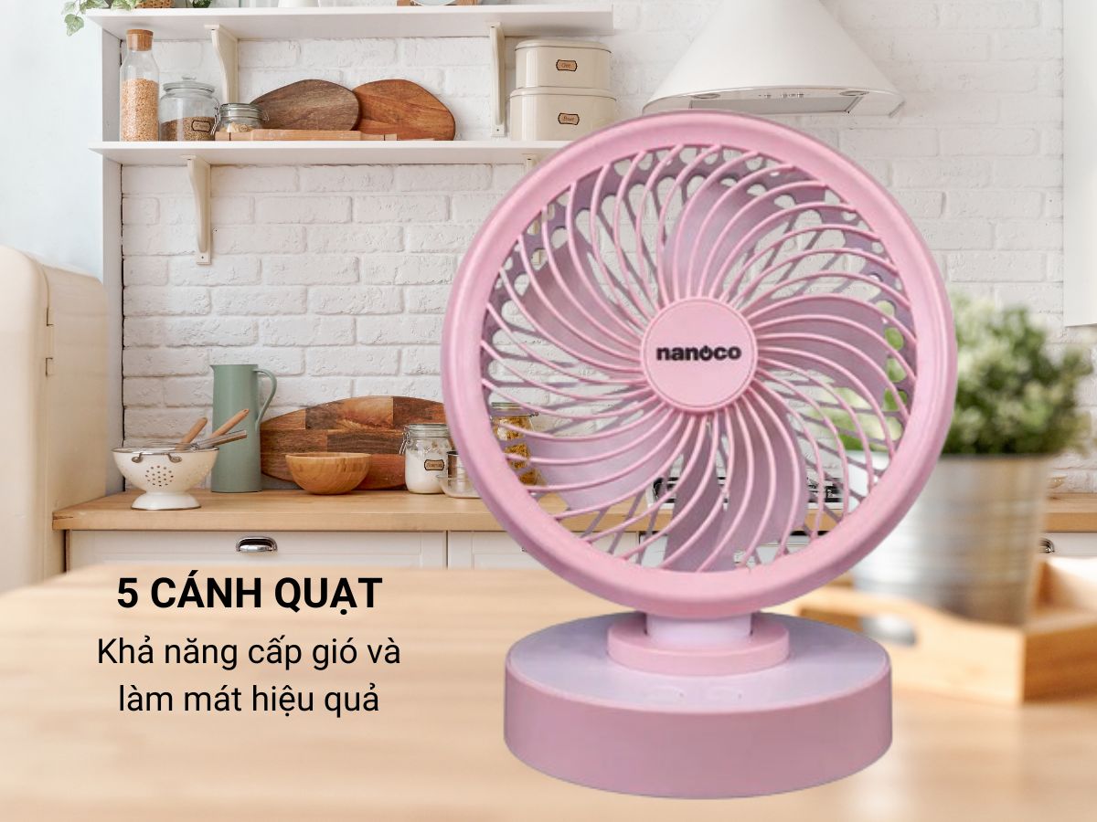 quạt tích điện nanoco nrf6213p