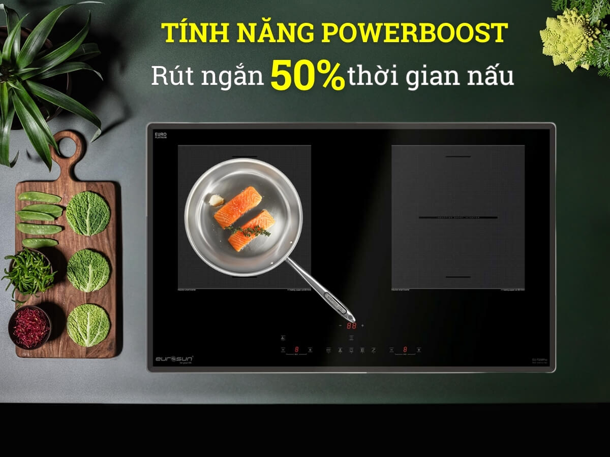Gia nhiệt nhanh Booster giúp nấu nướng nhanh chóng