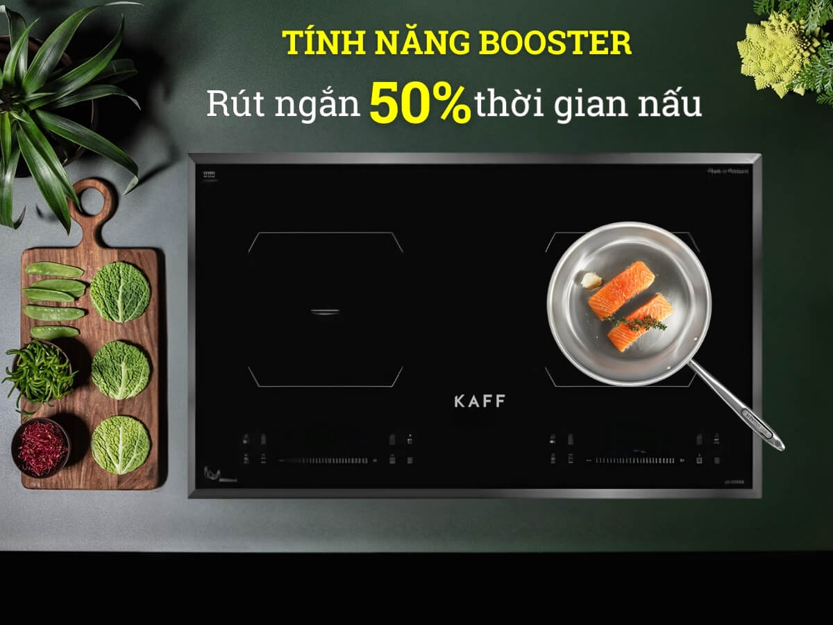 Gia nhiệt nhanh Booster giúp nấu nướng nhanh chóng