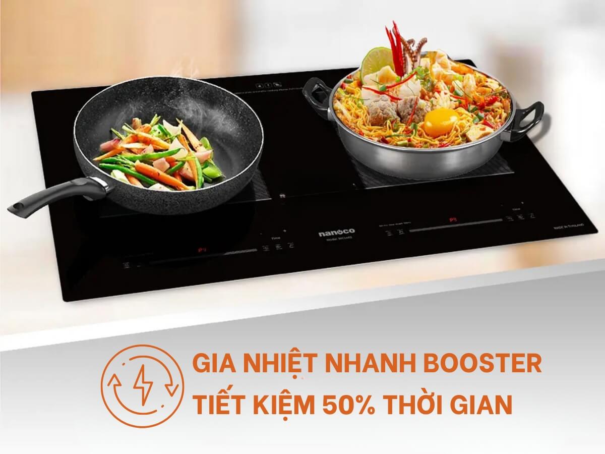 Tính năng gia nhiệt nhanh Booster