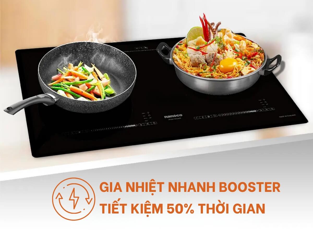 Tính năng gia nhiệt nhanh Booster