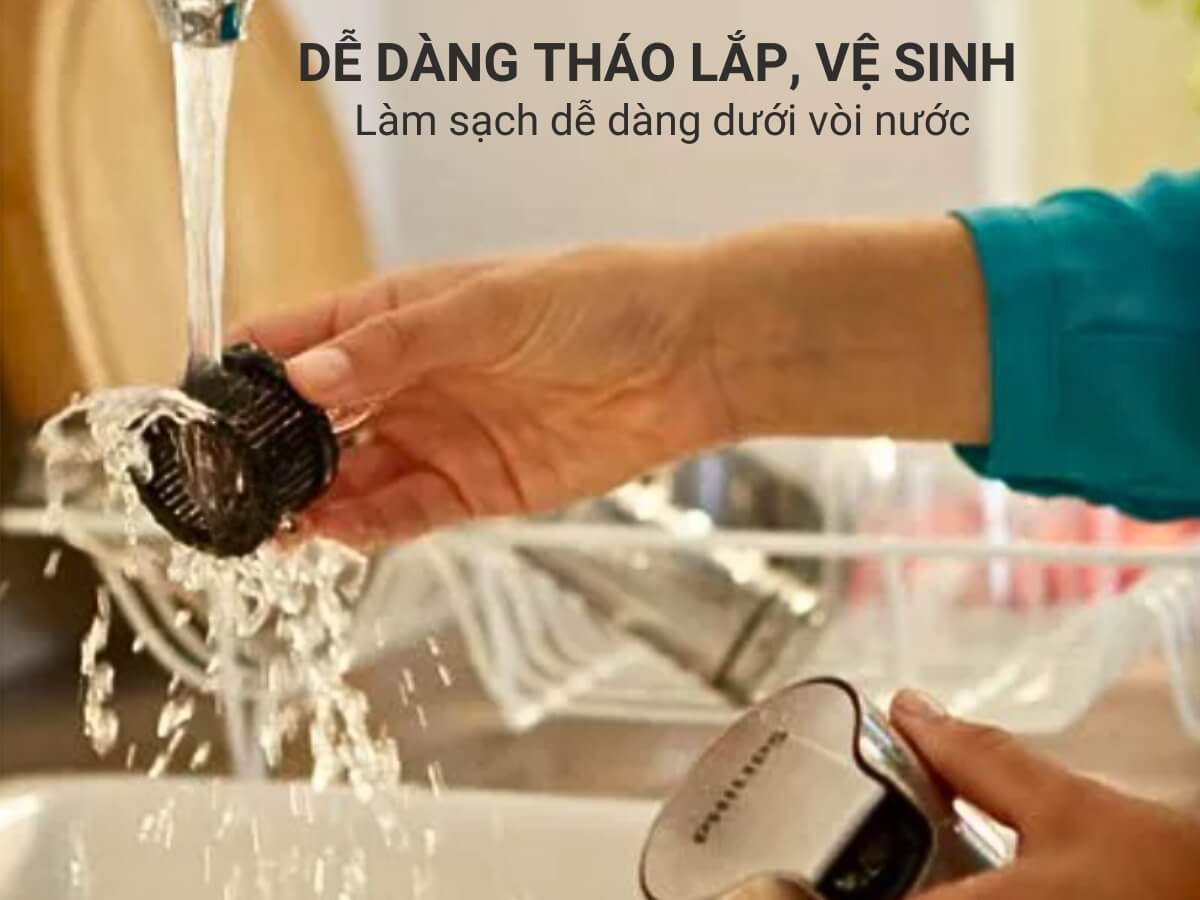 Dễ dàng tháo lắp và vệ sinh