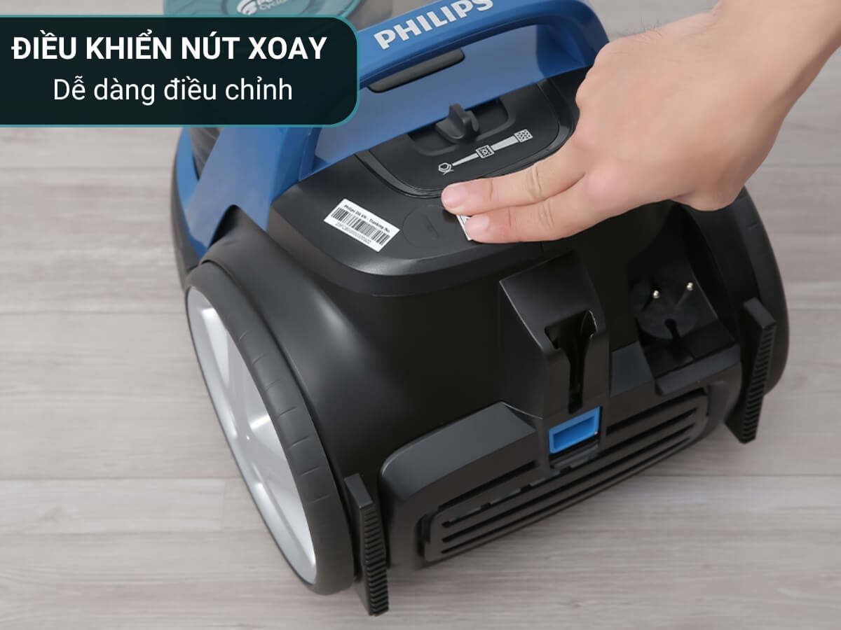 Điều khiển nút xoay, dễ dàng điều chỉnh lực hút