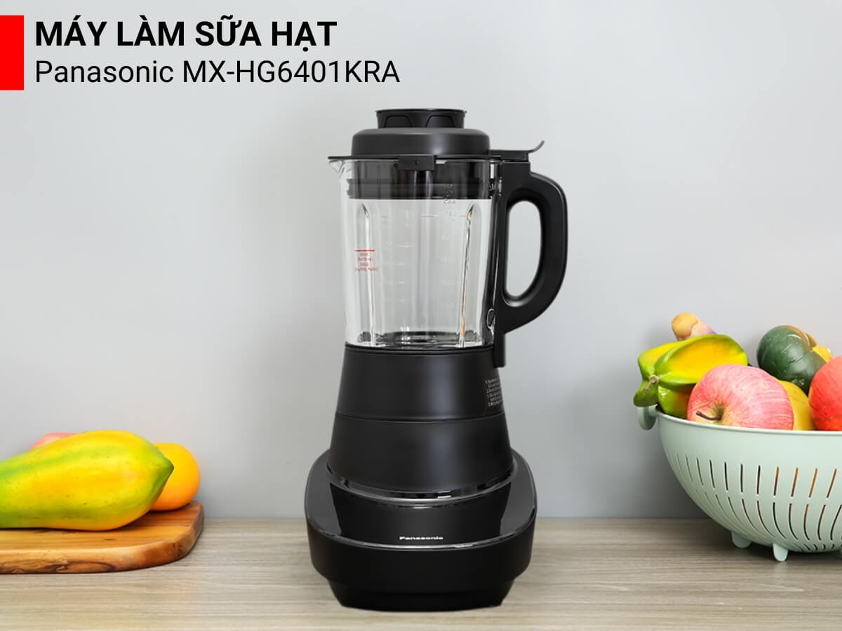 Máy làm sữa hạt Panasonic MX-HG6401KRA thiết kế hiện đại