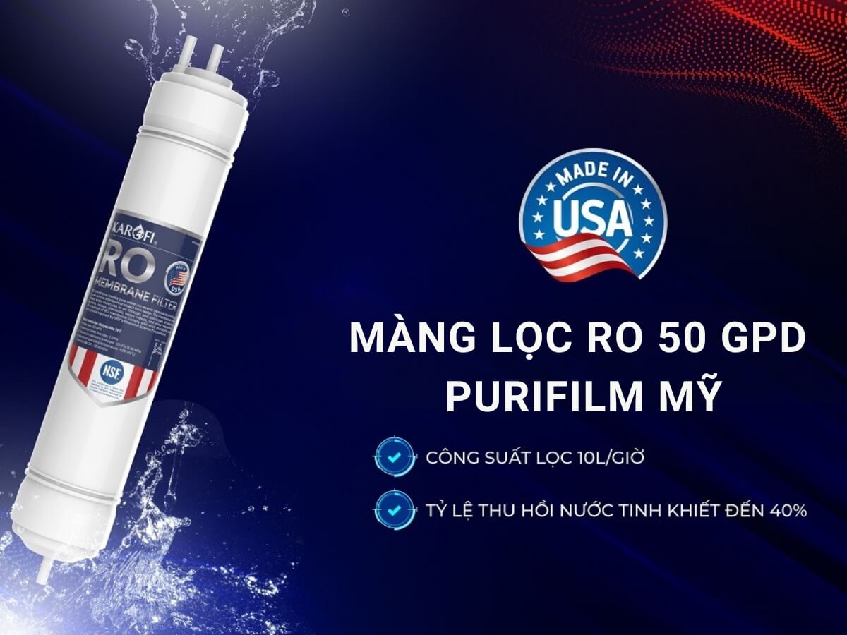 Màng lọc Smax RO 50 GPD Purifilm Mỹ