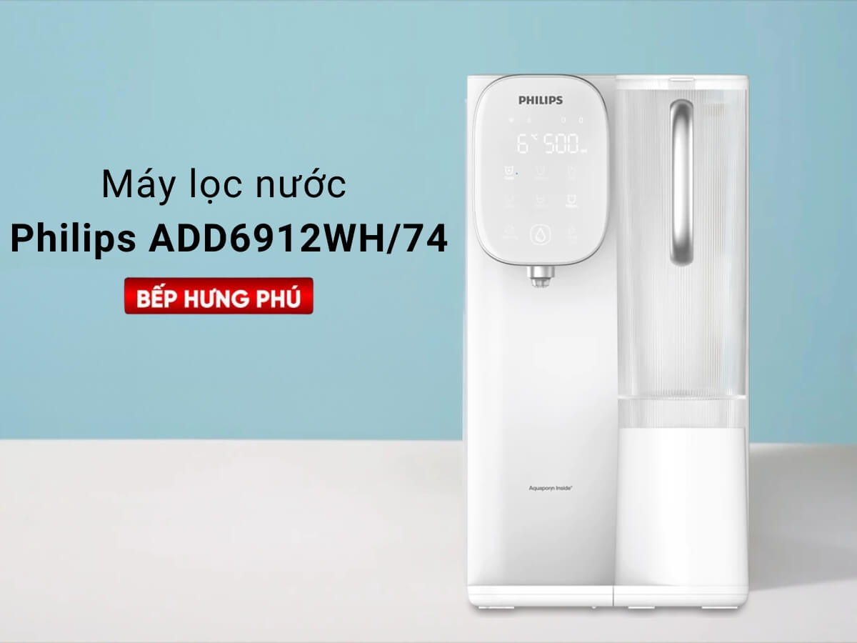 Máy lọc nước Philips ADD6912WH/74 thiết kế để bàn tiện lợi