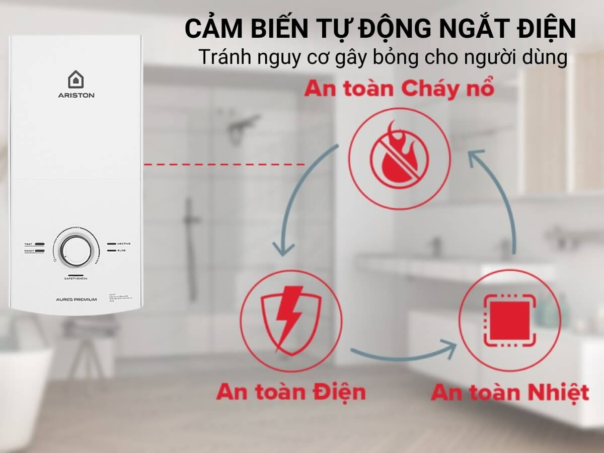 Cảm biến tự động ngắt điện khi nhiệt độ quá cao