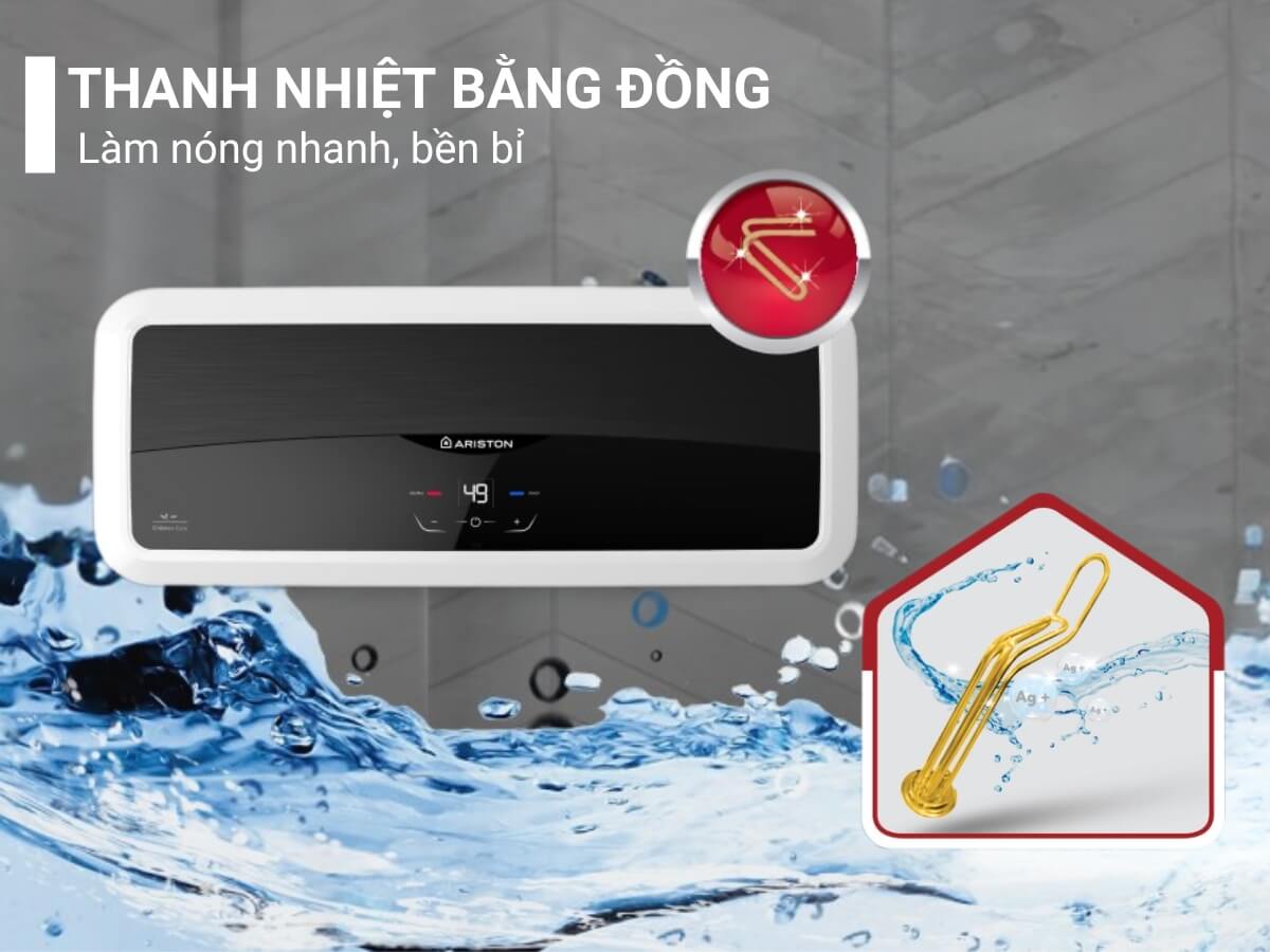 Thanh nhiệt bằng đồng làm nóng nhanh, bền bỉ