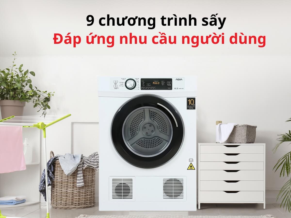 9 chương trình sấy đa dạng