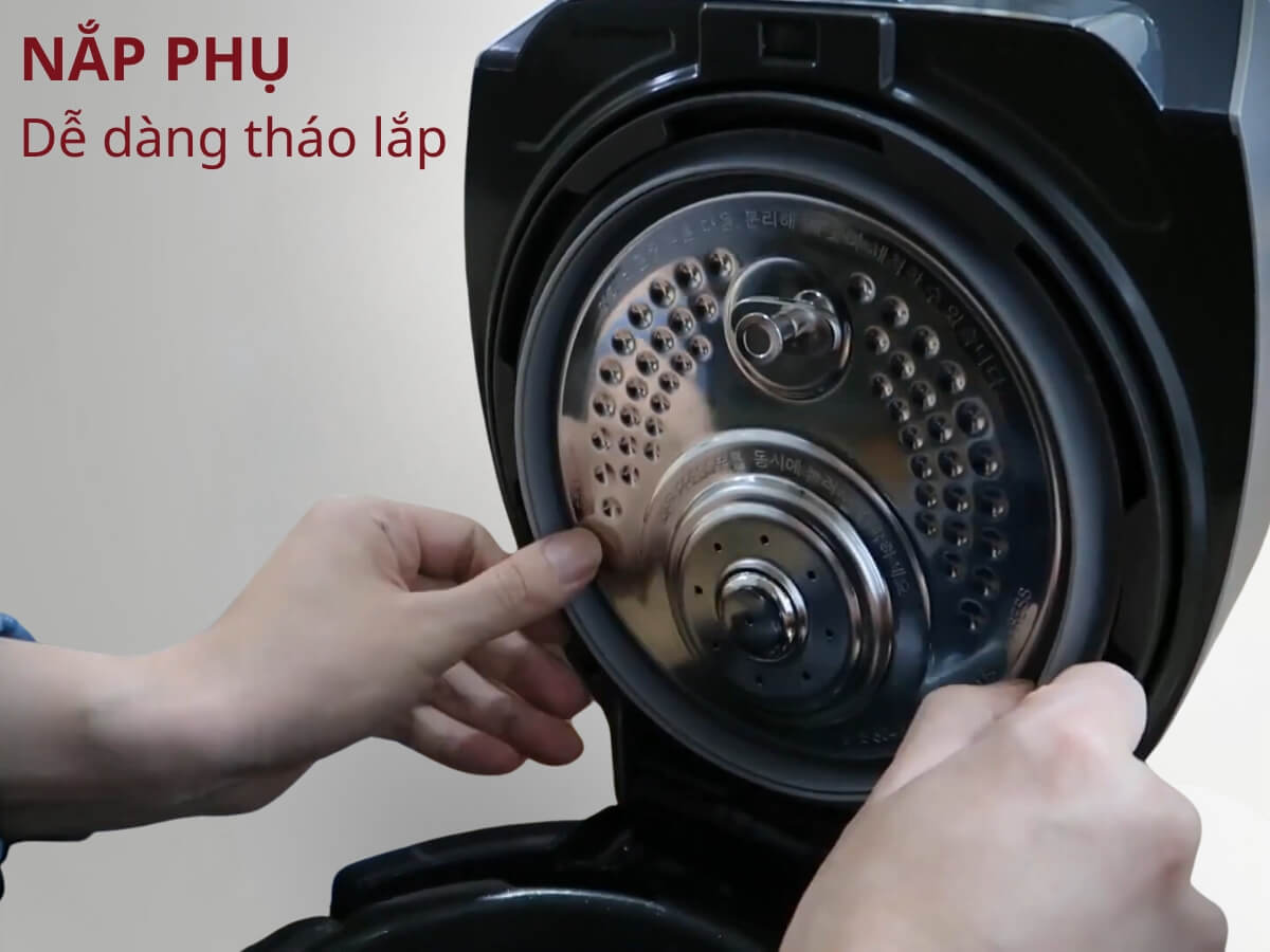 Nắp phụ dễ dàng tháo lắp, van xả áp suất kép yên tĩnh