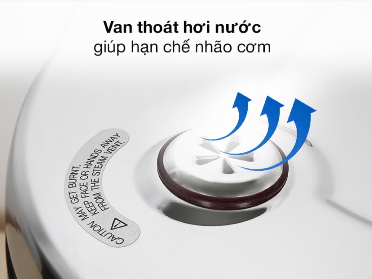 Van thoát hơi và khay hứng nước thừa tiện lợi