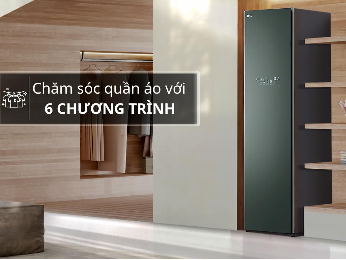 Khối lượng giặt 6.5kg, 6 chương trình chăm sóc quần áo