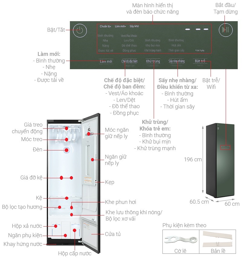 Tủ chăm sóc quần áo thông minh LG Styler S5GOC