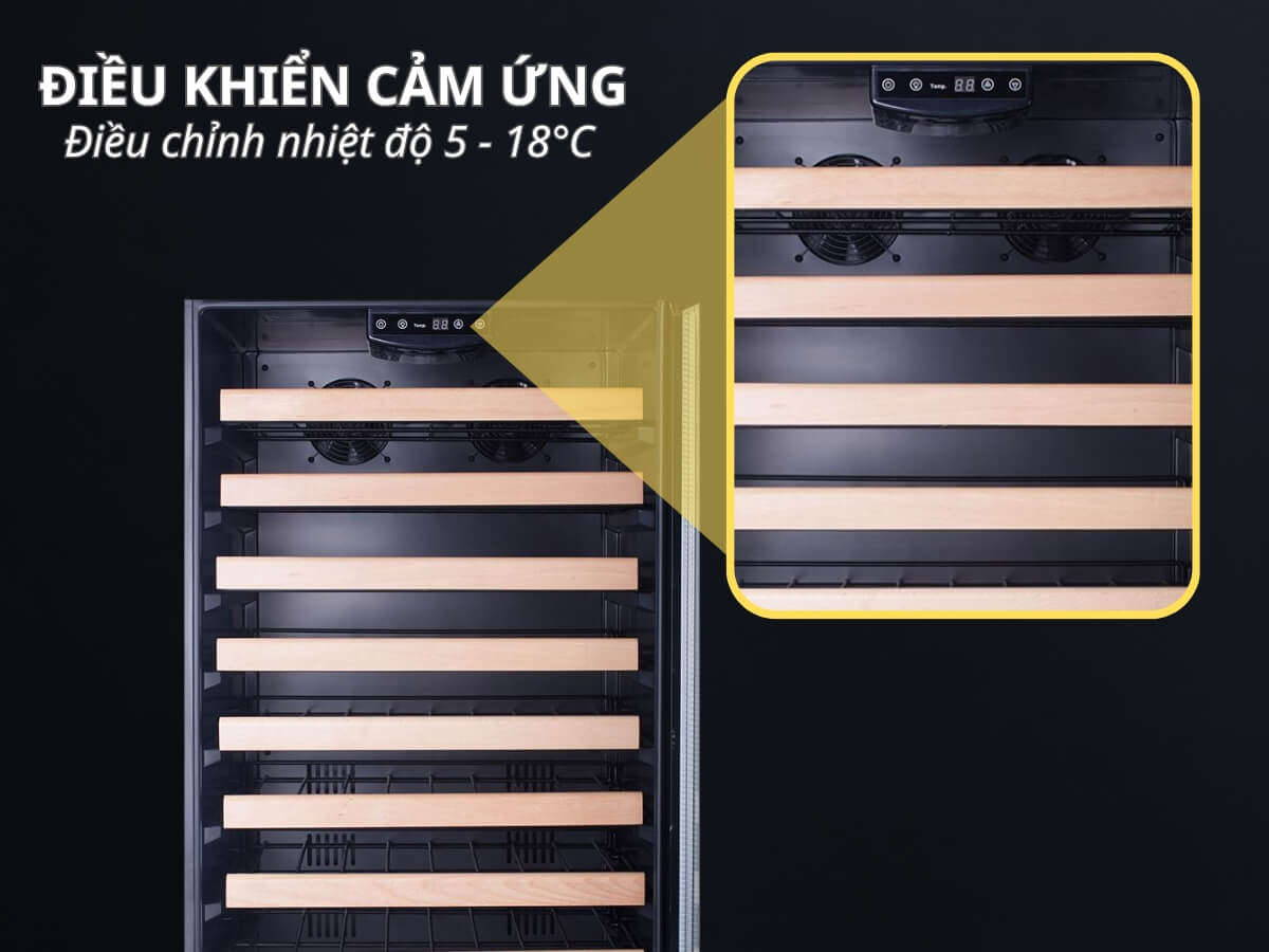 Điều khiển cảm ứng, điều nhiệt độ 5 - 18°C