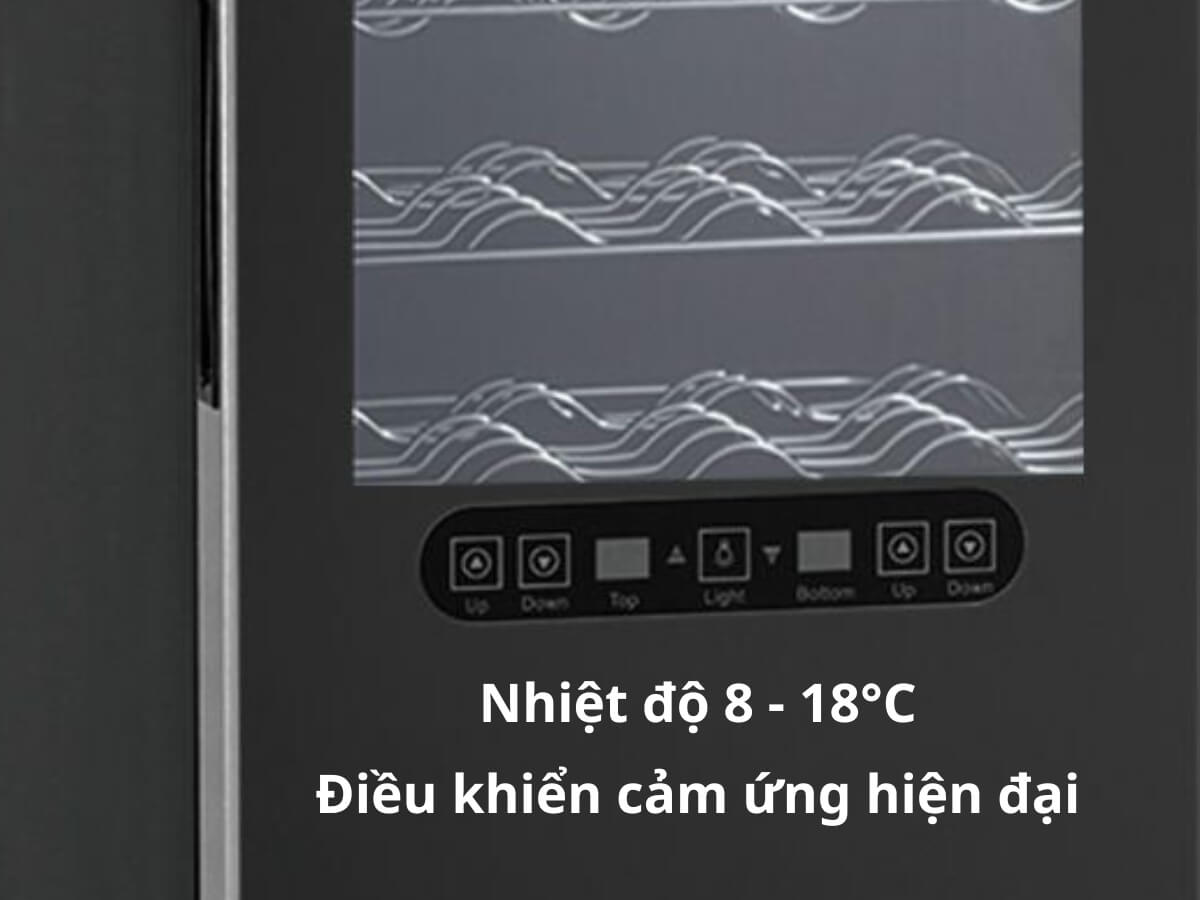 Điều khiển cảm ứng, điều nhiệt độ 8 - 18°C