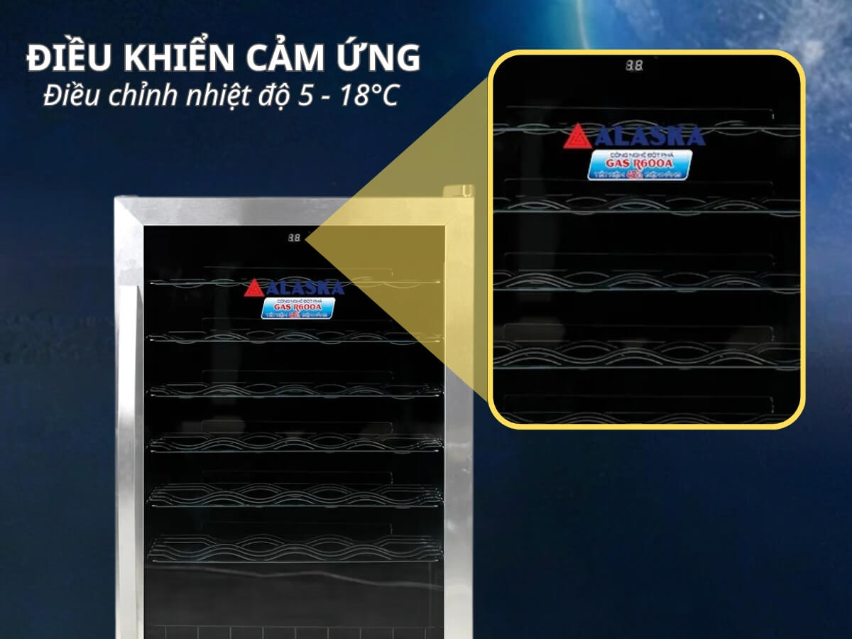 Điều khiển cảm ứng, điều nhiệt độ 5 - 18°C