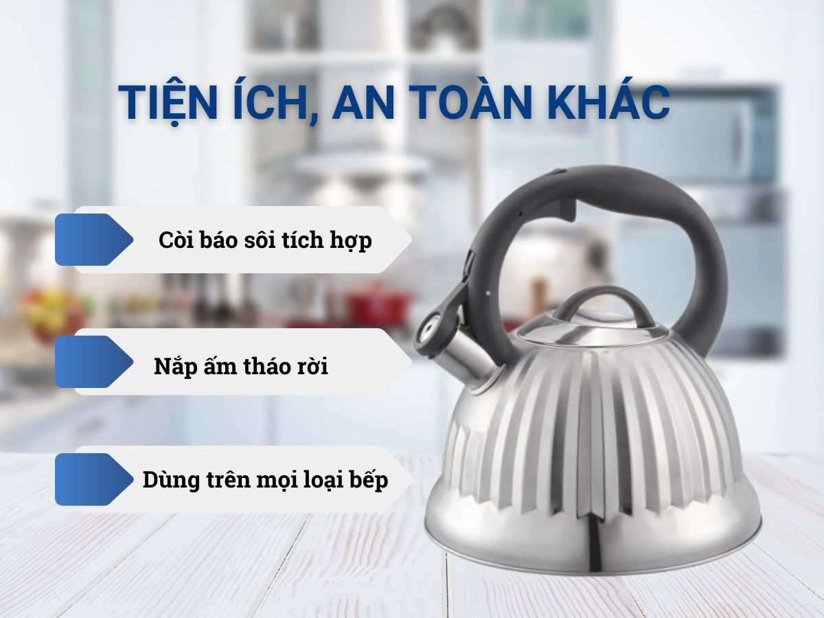 ấm đun nước arber ab2.7qt
