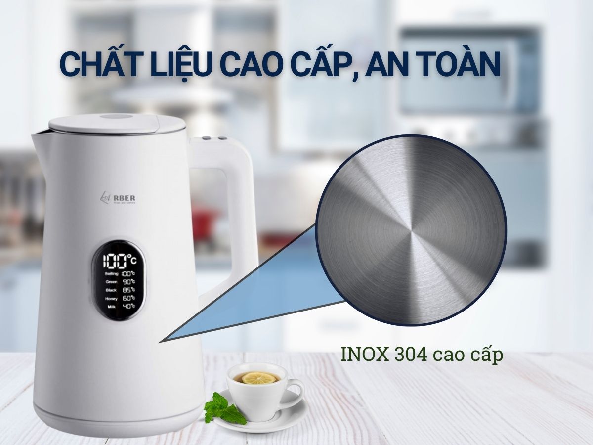 ấm đun nước siêu tốc arber ast1.5a
