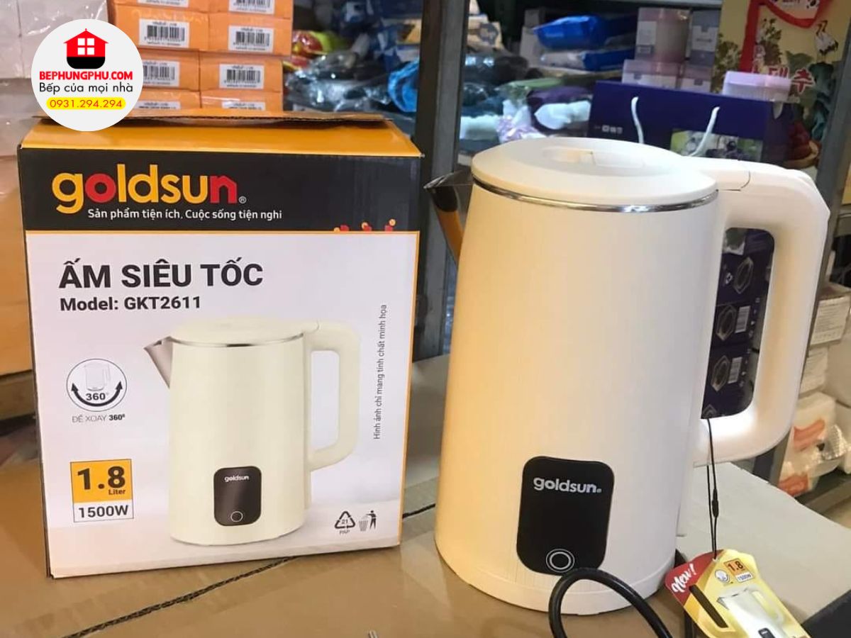 ấm đun nước siêu tốc goldsun gkt2611
