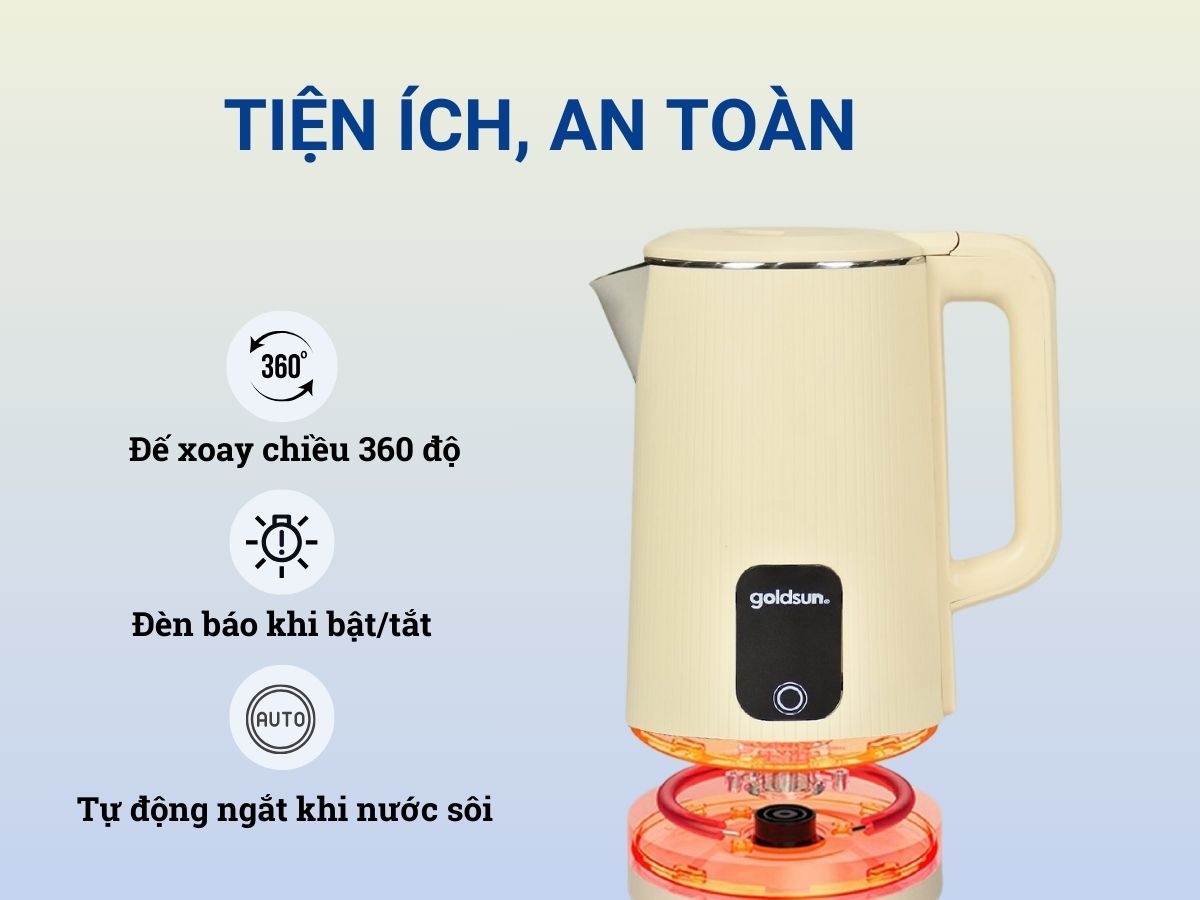 ấm đun nước siêu tốc goldsun gkt2611