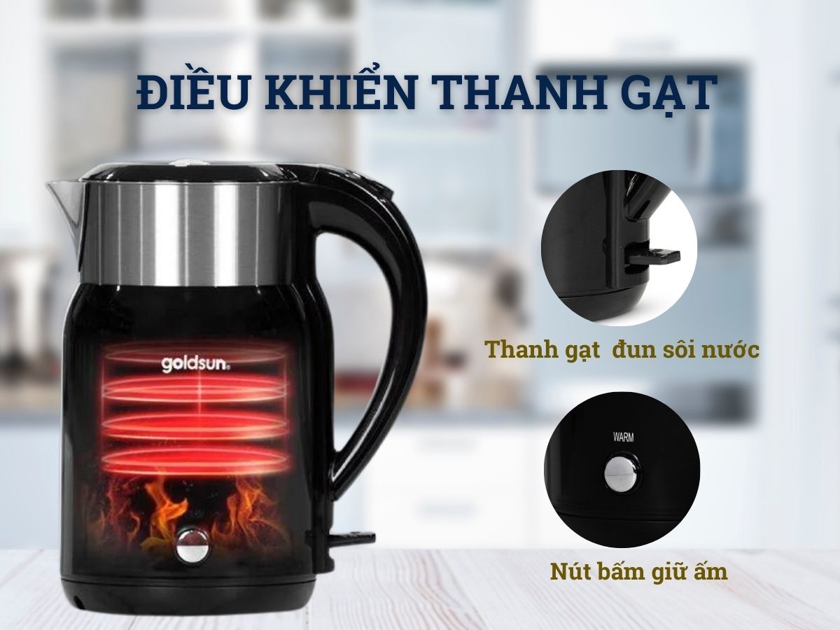 ấm đun nước siêu tốc goldsun gkt2643