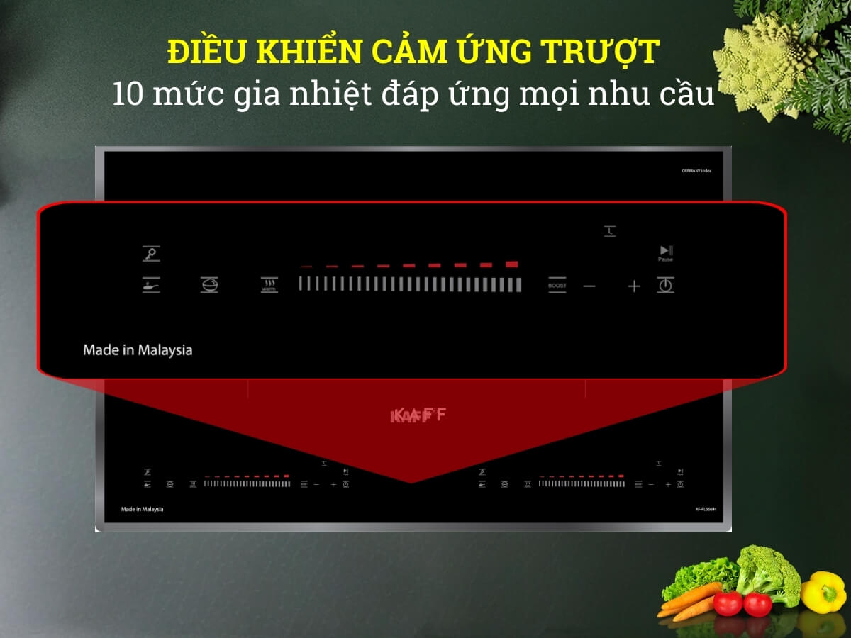 Điều khiển cảm ứng trượt hiện đại, dễ sử dụng