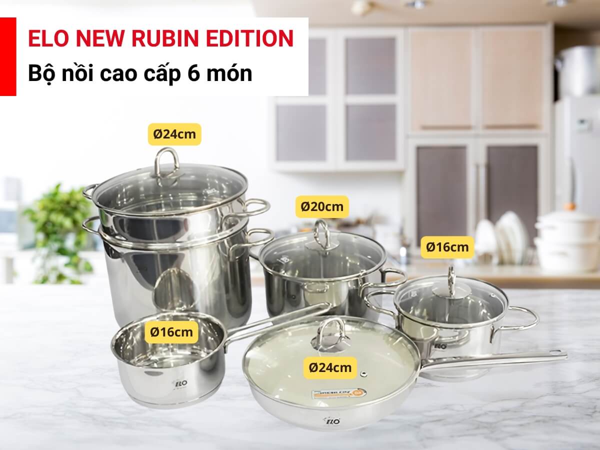 Tổng quan về bộ nồi Elo New Rubin Edition