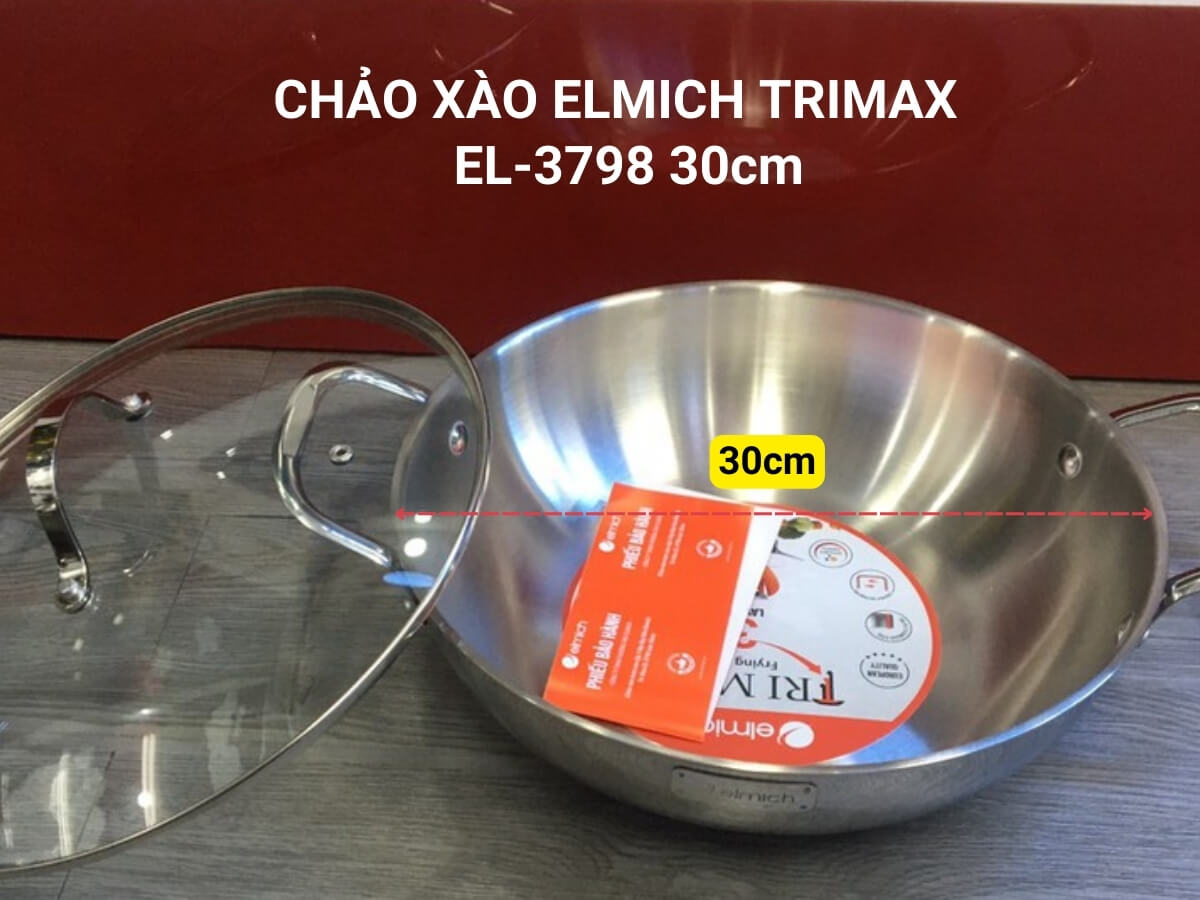 Tổng quan về Chảo xào Elmich Trimax EL-3798 30cm