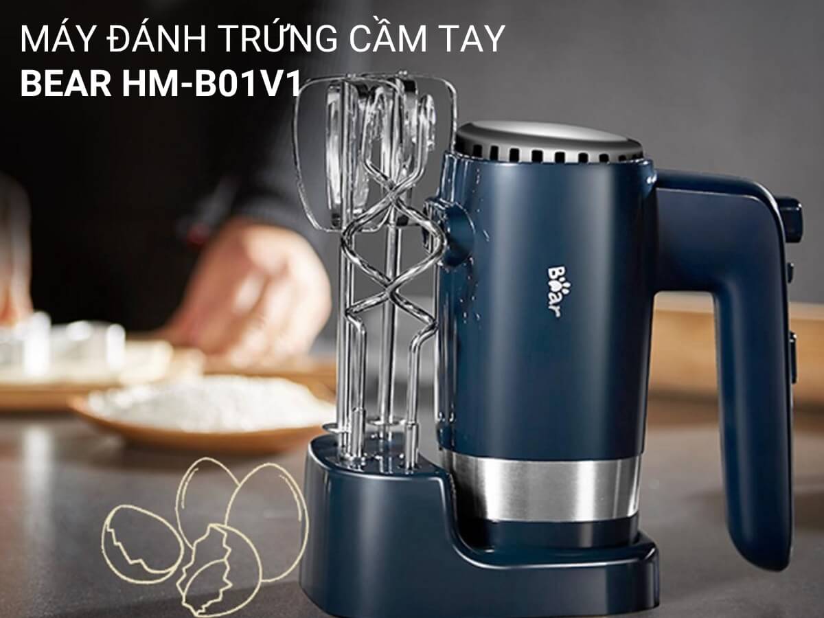 Máy đánh trứng 300W, thiết kế nhỏ gọn